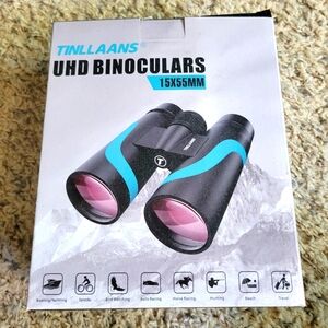 UHD Binoculars 15x55mm - Black and Blue